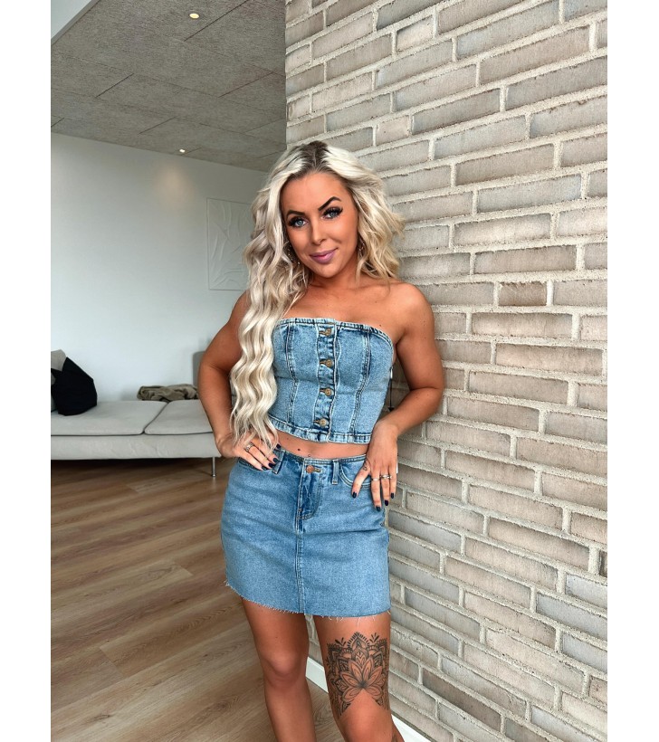 Fiona denim mini skirt