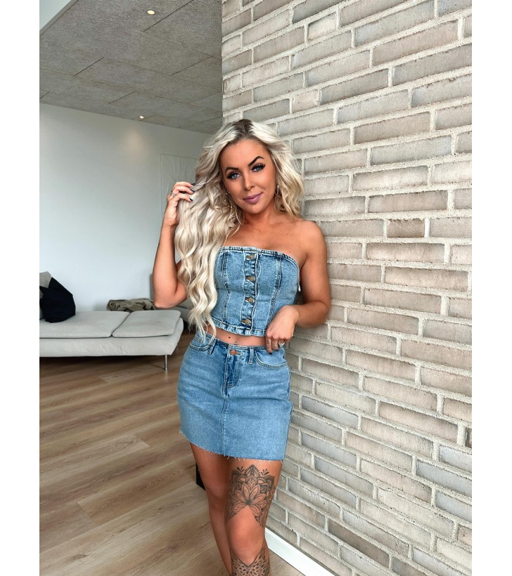 Fiona denim mini skirt