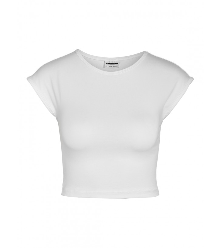 Katinka capsleeve solid crop top