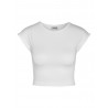 Katinka capsleeve solid crop top