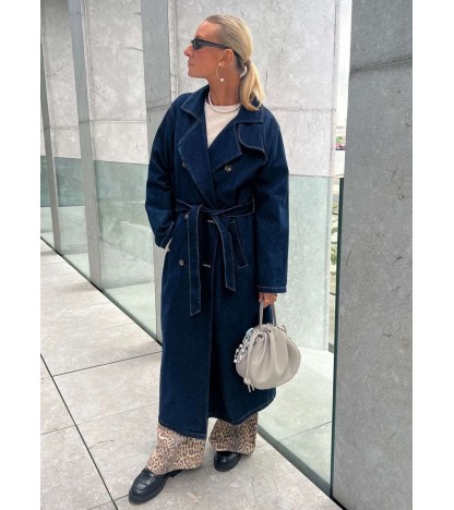 Freya lang denim trench coat