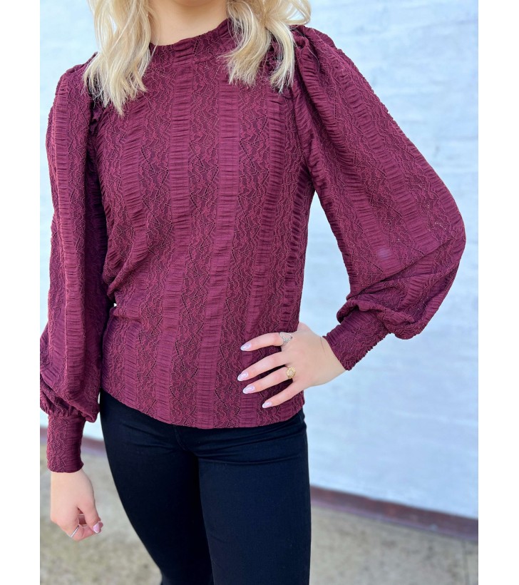 Eina bluse bordeaux