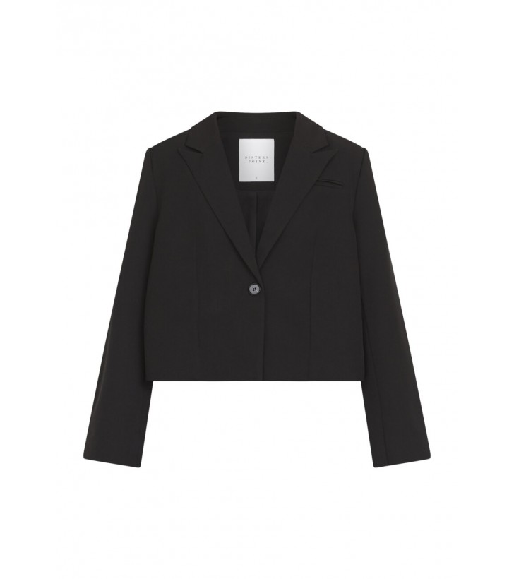 Vegal cropped blazer sort