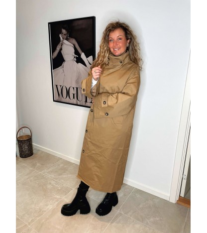 Dar trench coat brun