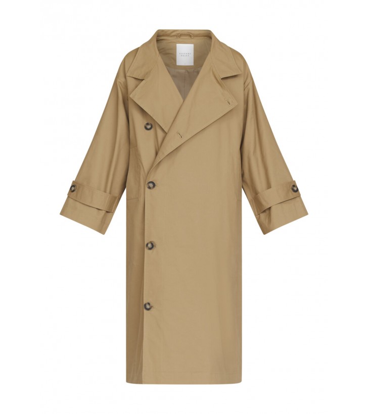 Dar trench coat brun