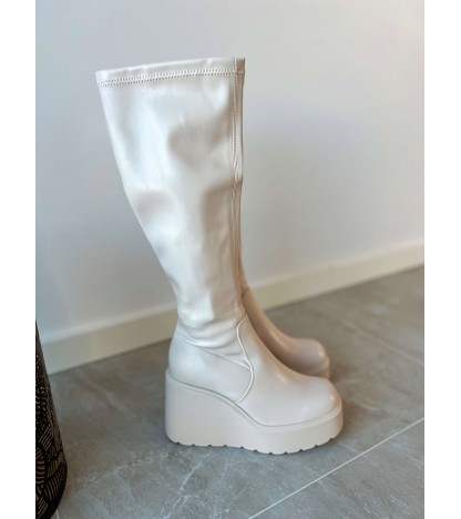 Nova knee boots beige