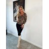 Luna leopard bluse