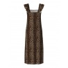 Flora strop kjole leopard