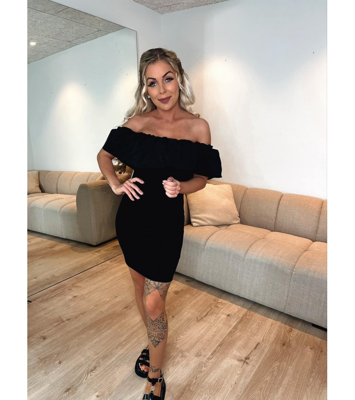 Bianca off shoulder bubble kjole