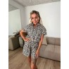 Peyton leopard cropped skjorte