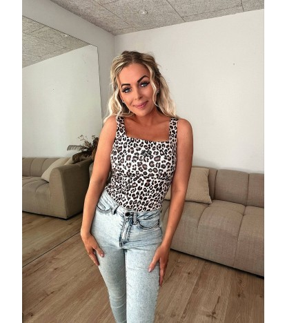 Teresa leopard bodysuit