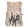 Zoey o-neck top m. palietter