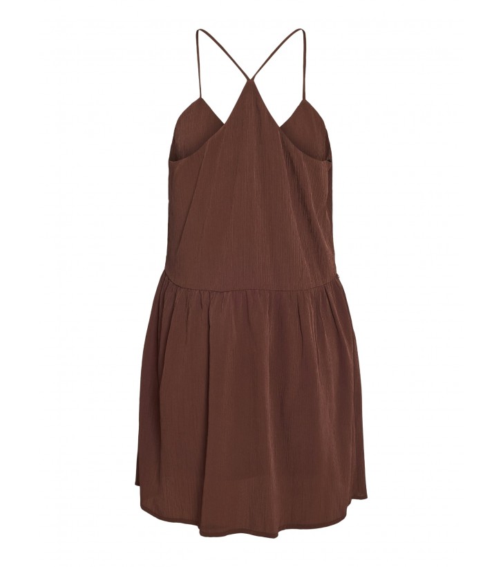 Celeste hoop kjole kort brun