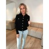 Heliba cardigan m. guld knapper
