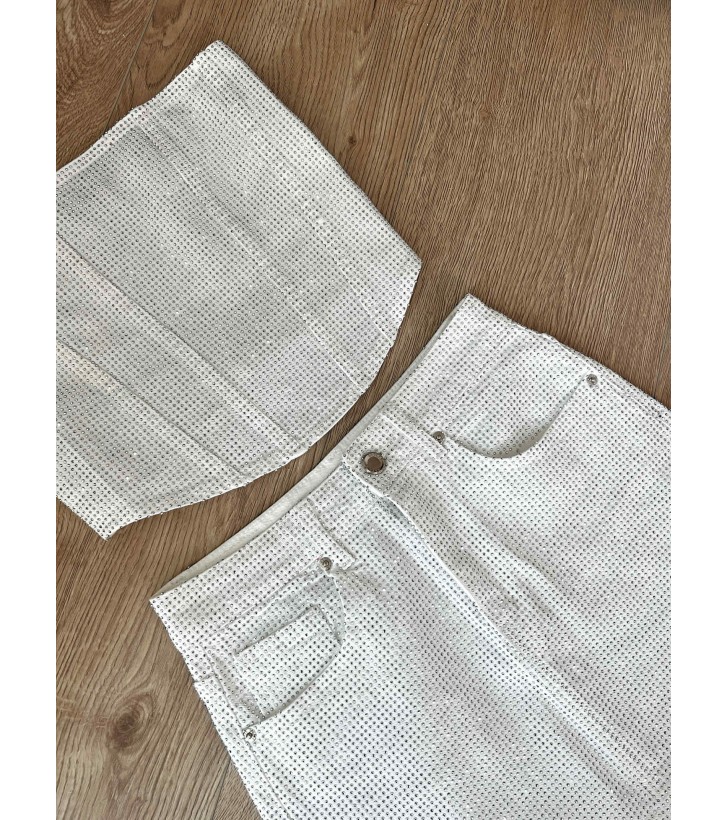 Liva rhinstens bandeau top