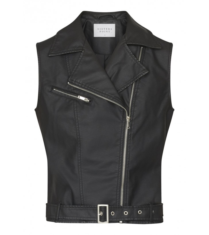 Daza PU vest sort
