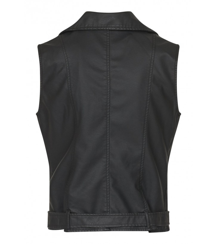 Daza PU vest sort