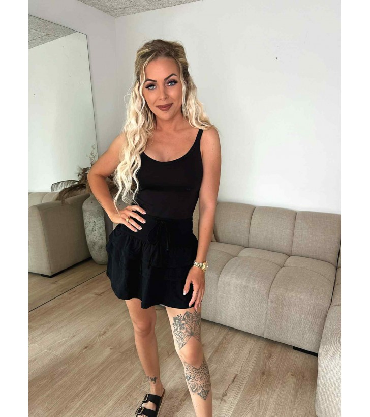 Kesha kort nederdel sort