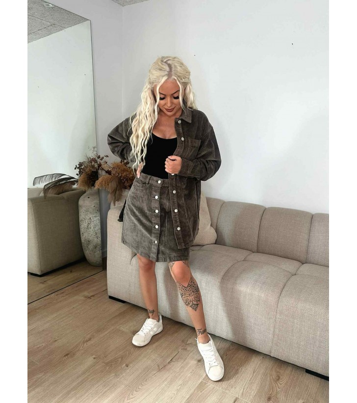Ronnie A Shape nederdel brun