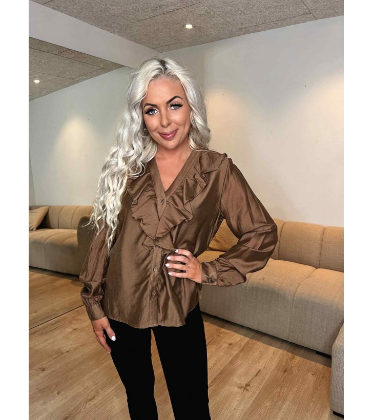 Velisa bluse m. flæser
