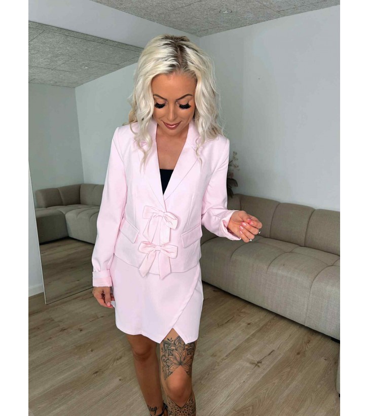 Tigerlili sløjfe blazer lyserød