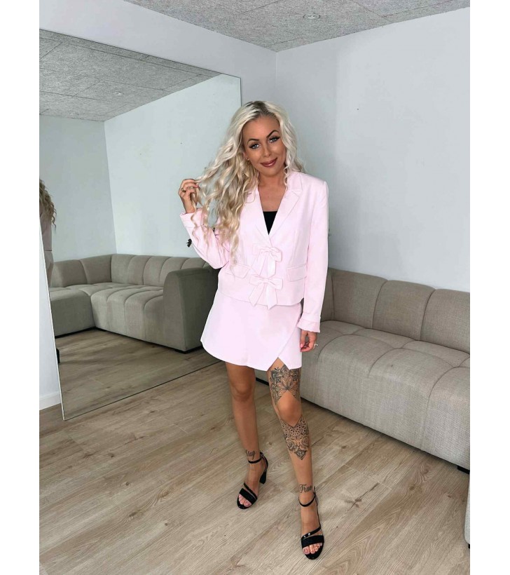 Tigerlili sløjfe blazer lyserød