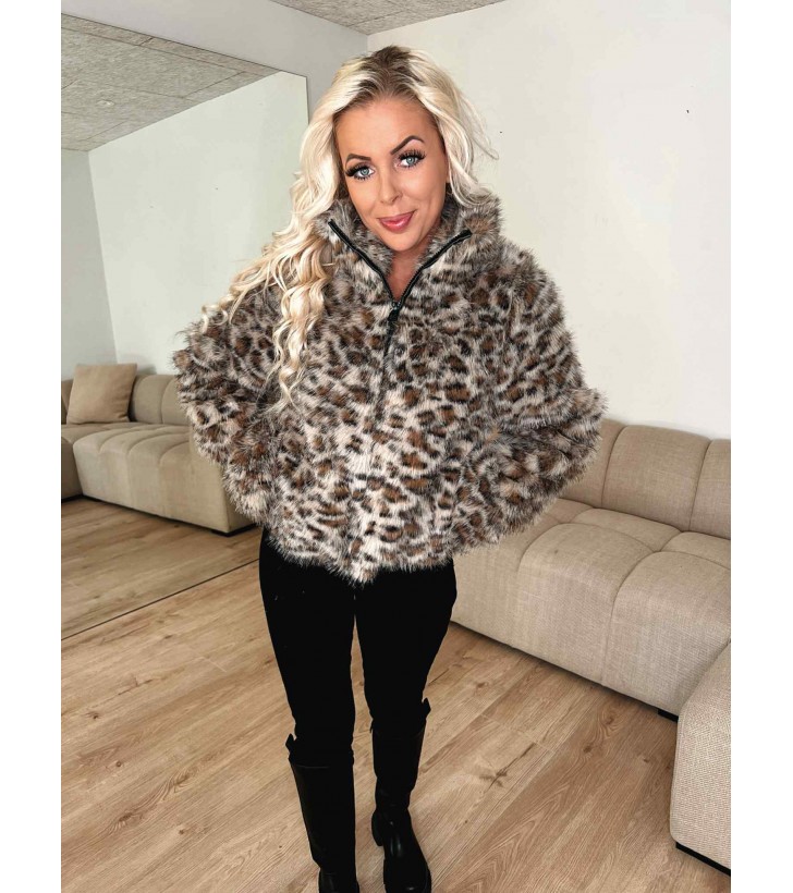 Jennifer fur jakke leopard