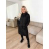 Bee lang puffer jakke sort