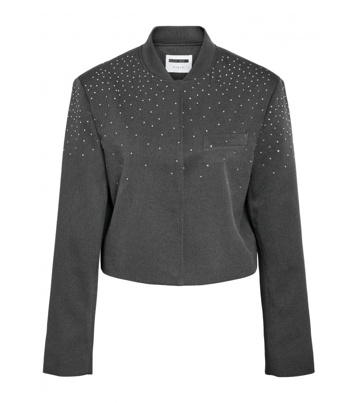Ellie cropped jakke m. rhinsten