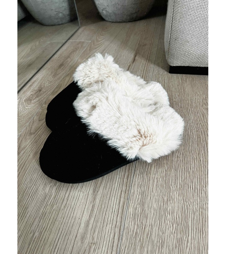 Mira fur slippers
