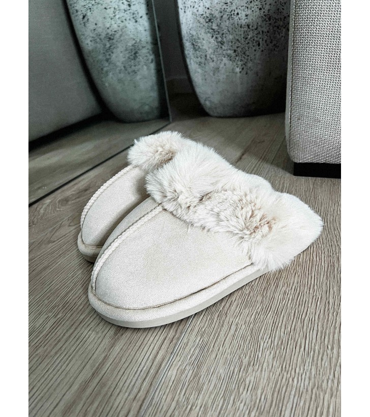 Mira fur slippers