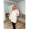 Alva denim jakke beige