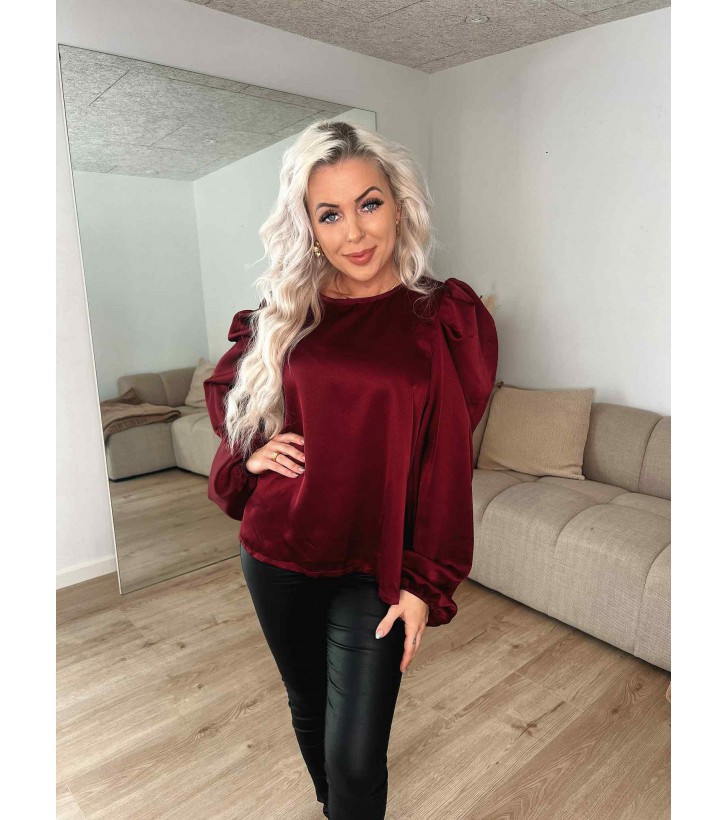 Elia satin bluse
