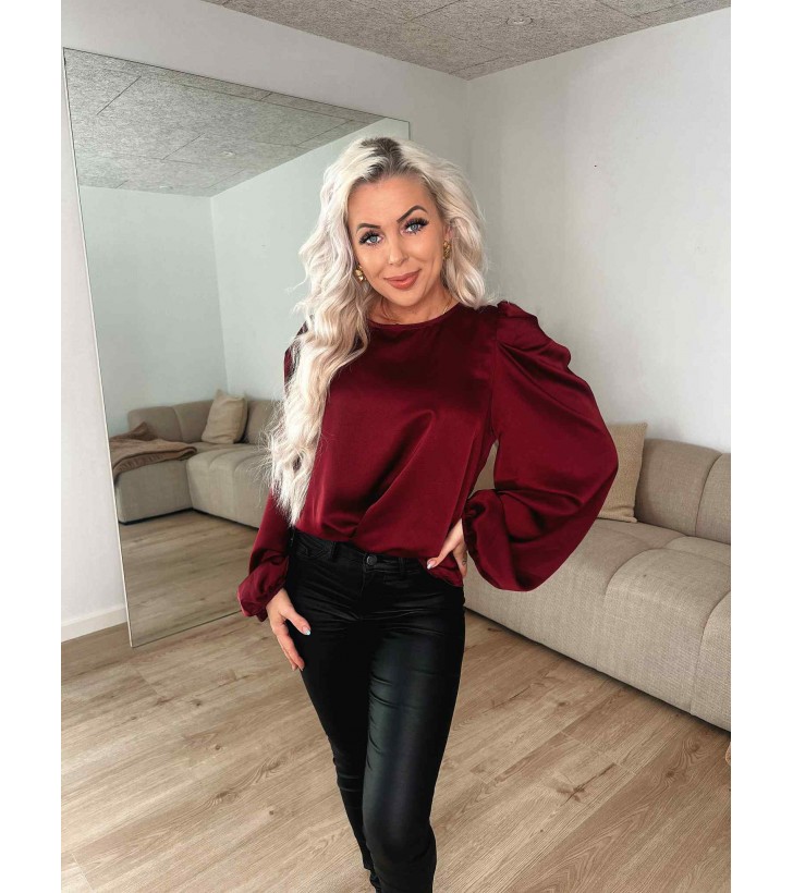Elia satin bluse