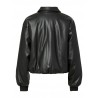 Clara PU bomber jakke sort