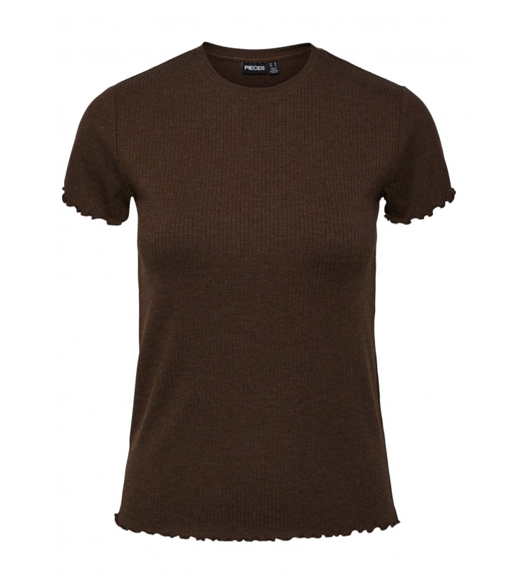 Nicca O-neck Top Mørkebrun