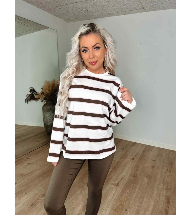 Mila loose t-shirt strib
