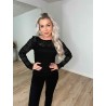 Vitana langærmet blondebluse