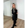 Silja PU trench coat jakke m. bælte