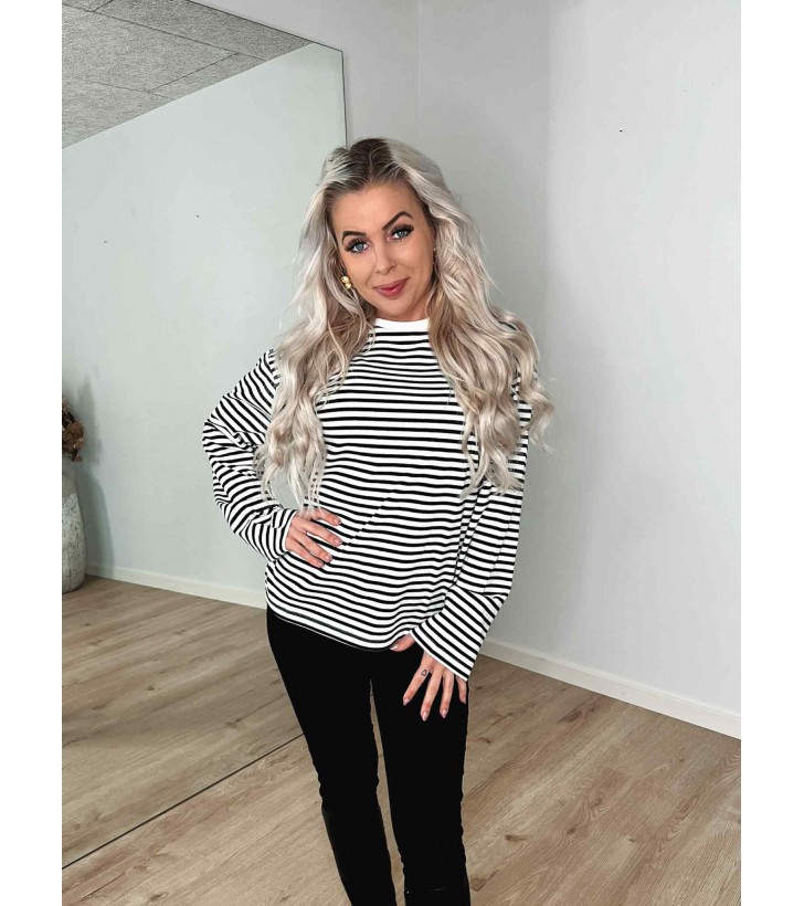 Sadie langærmet bluse strib