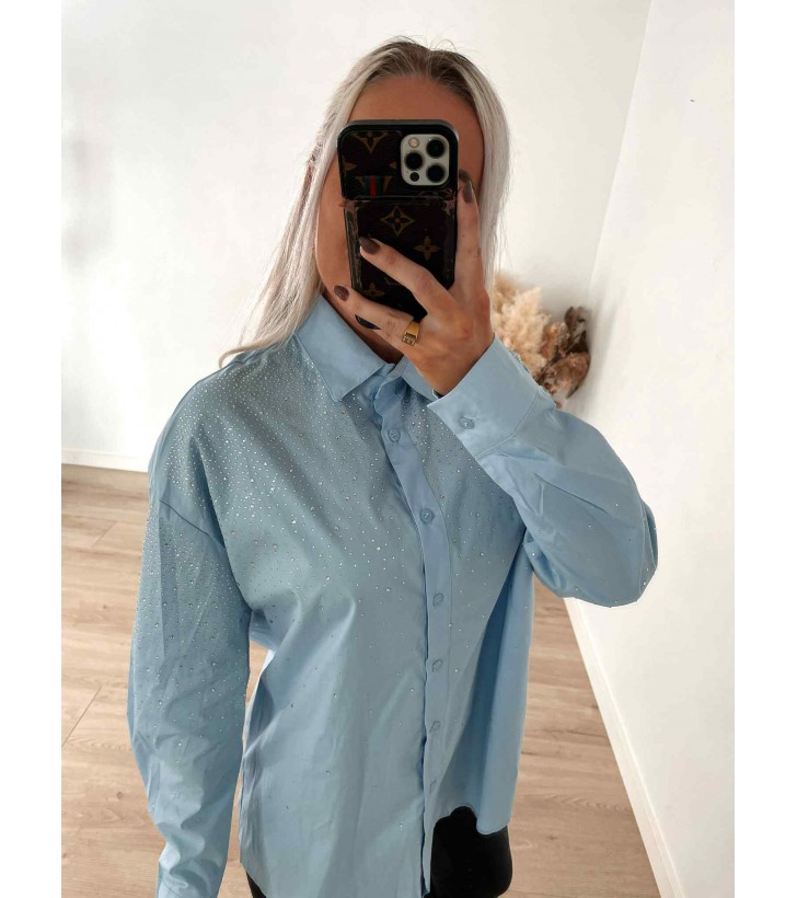 Katie skjorte m. rhinsten