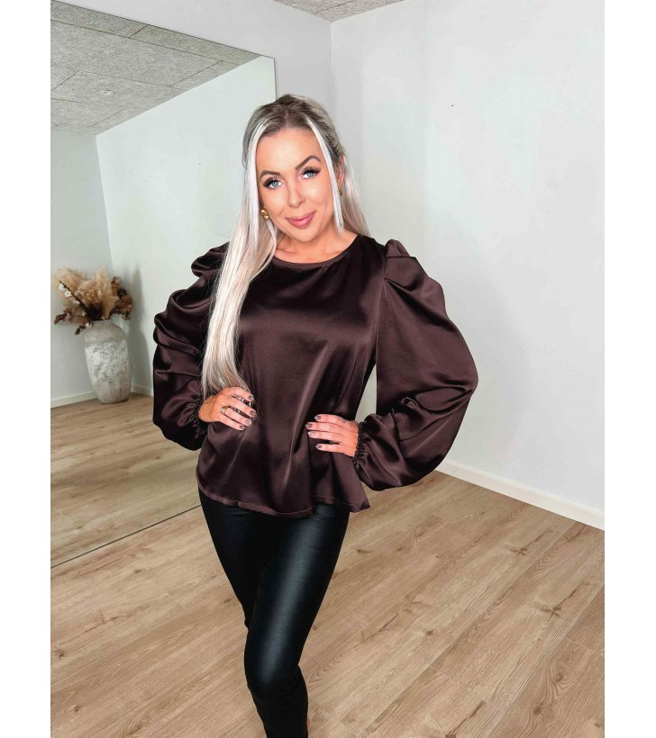 Elia satin bluse