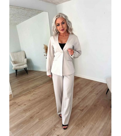 Kamil fitted blazer beige