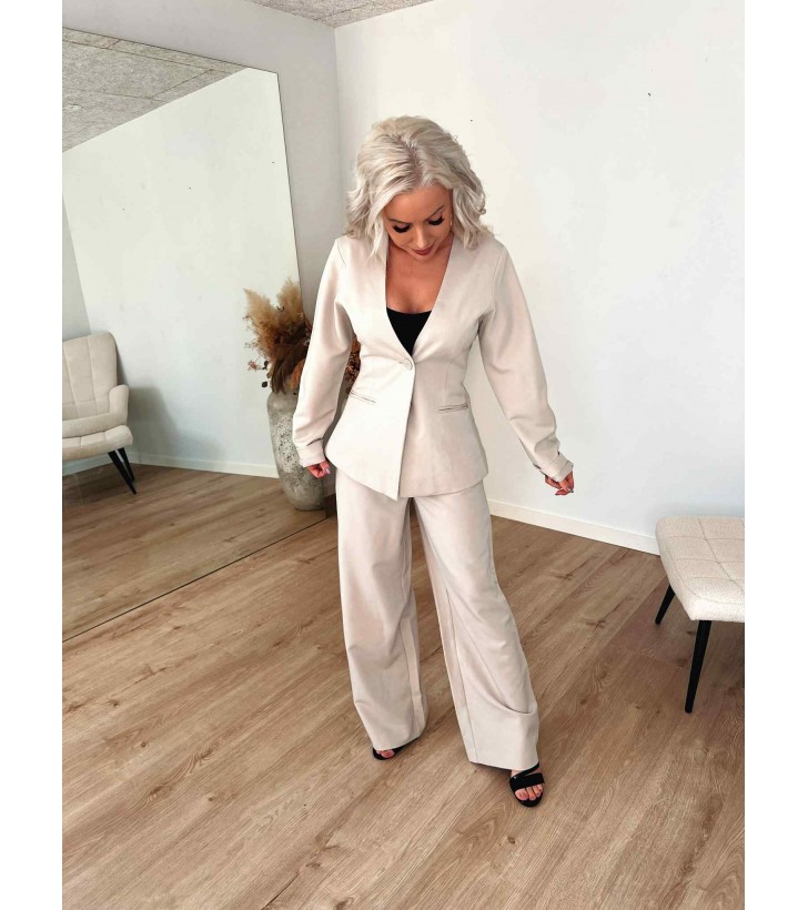 Kamil wide pants beige