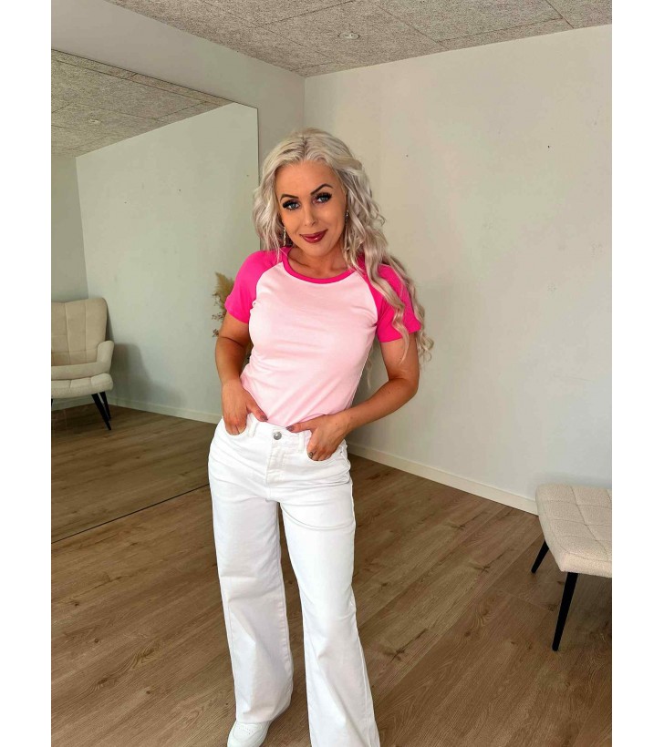 Selma wide denim jeans hvid