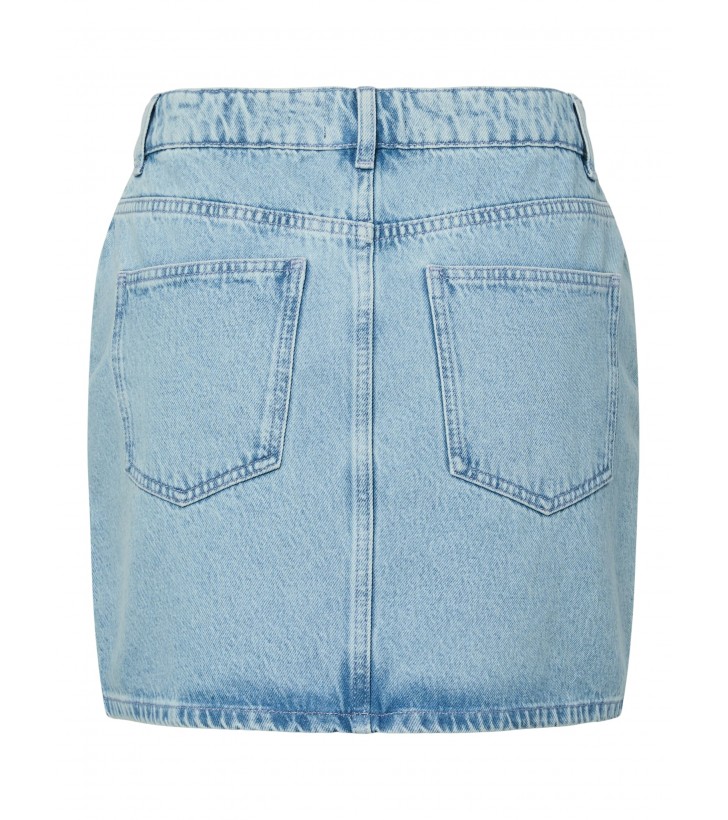 Noel denim nederdel m. rhinsten