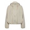 Elina hood jakke beige