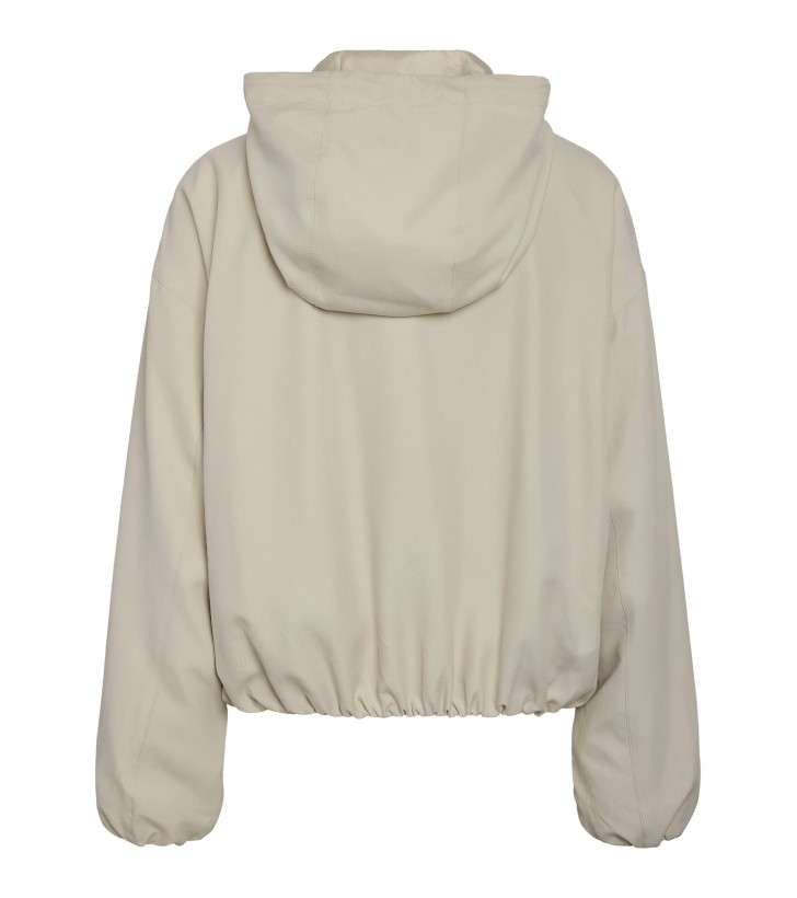 Elina hood jakke beige