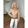 Bee puffer jakke beige