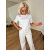 Ria t-shirt hvid m. sten
